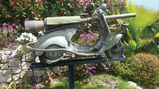 Illustration for article titled Insane Cannon Equipped Vespa Heads To Auction